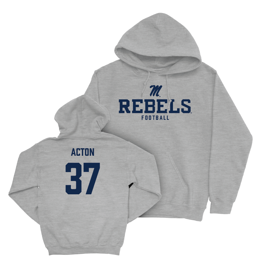 Ole Miss Football Sport Grey Classic Hoodie  - Austin Acton