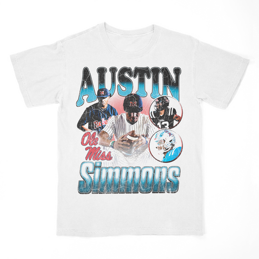 EXCLUSIVE RELEASE: Austin Simmons 90s White Tee