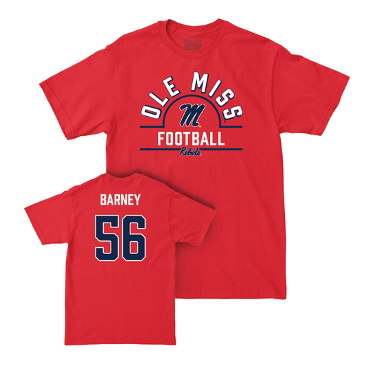 Ole Miss Football Red Arch Tee  - Christopher Barney