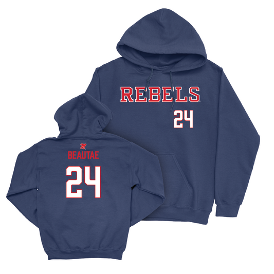 Ole Miss Softball Navy Rebels Hoodie   - Lair Beautae