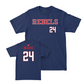 Ole Miss Softball Navy Rebels Tee   - Lair Beautae