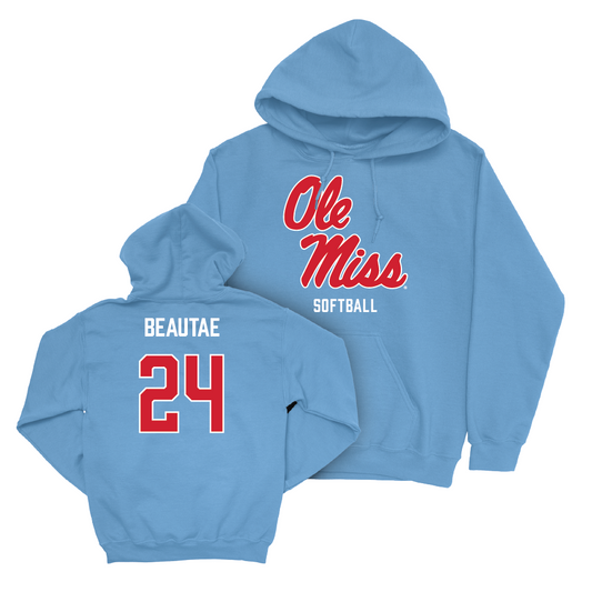 Ole Miss Softball Powder Blue Sideline Hoodie   - Lair Beautae