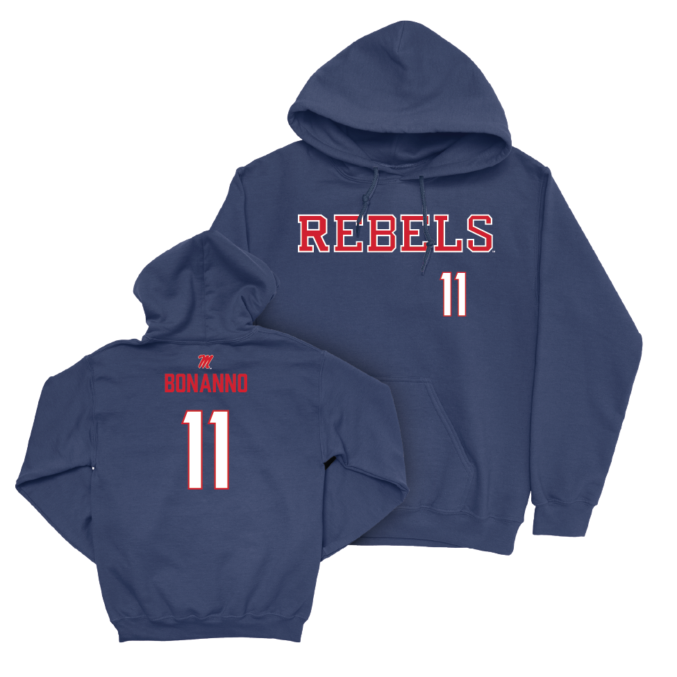 Ole Miss Women's Volleyball Navy Rebels Hoodie   - Bella Bonanno