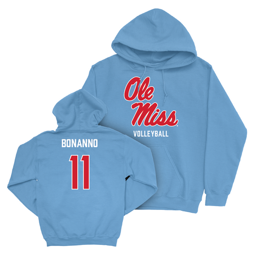 Ole Miss Women's Volleyball Powder Blue Sideline Hoodie   - Bella Bonanno