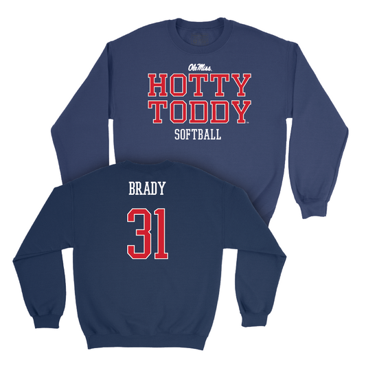 Ole Miss Softball Navy Hotty Toddy Crew  - Lexie Brady