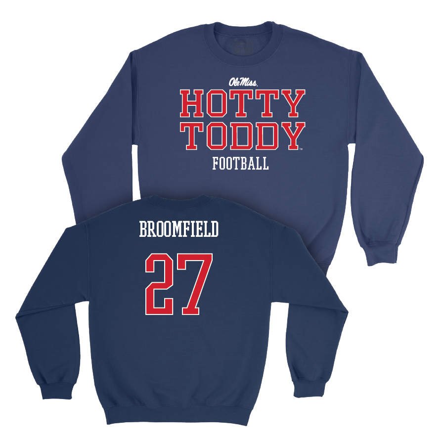 Ole Miss Football Navy Hotty Toddy Crew  - Pat Broomfield