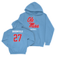 Ole Miss Football Powder Blue Sideline Hoodie  - Pat Broomfield