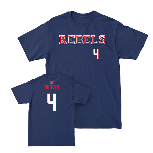 Ole Miss Women's Soccer Navy Rebels Tee  - Avery Brown