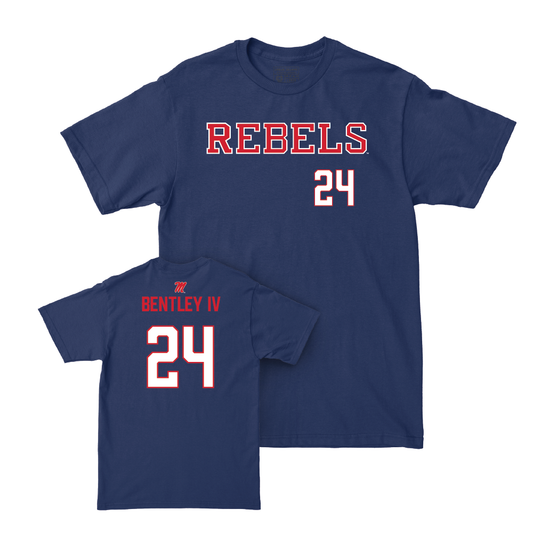 Ole Miss Football Navy Rebels Tee  - Ulysses Bentley IV