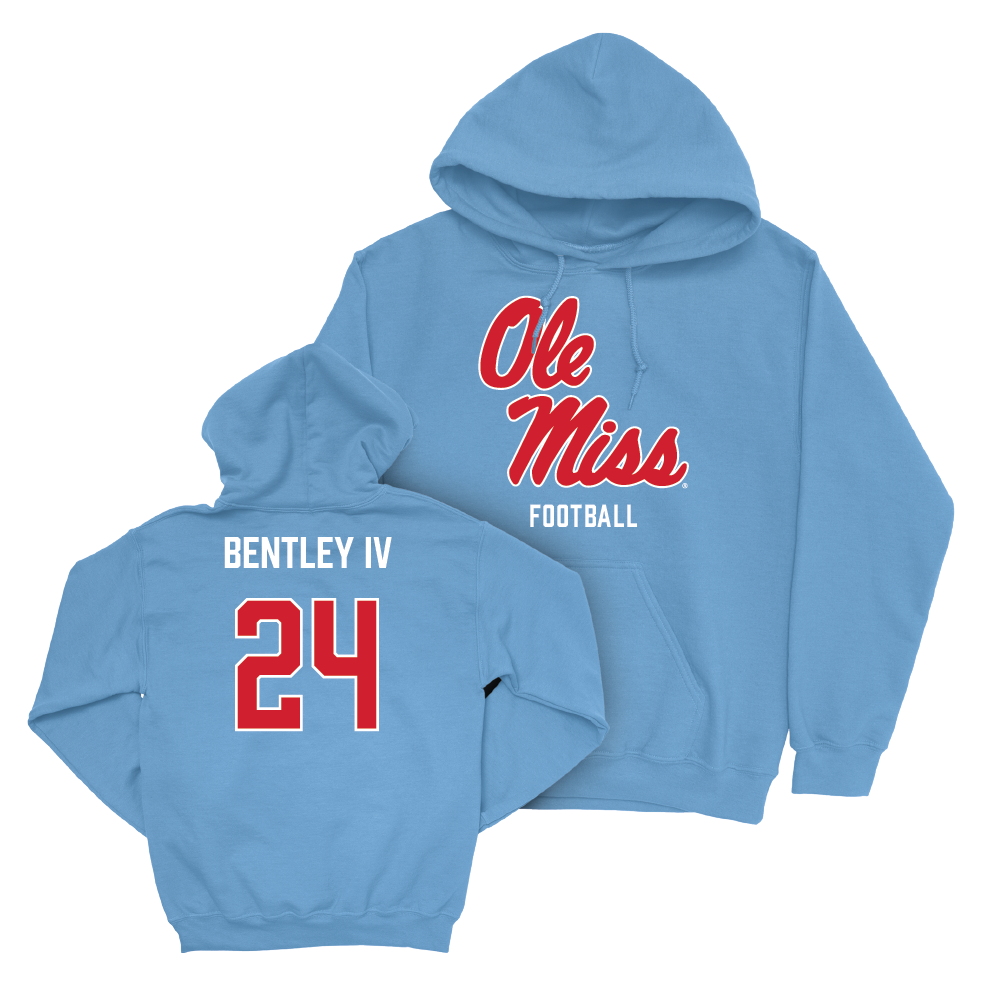 Ole Miss Football Powder Blue Sideline Hoodie  - Ulysses Bentley IV