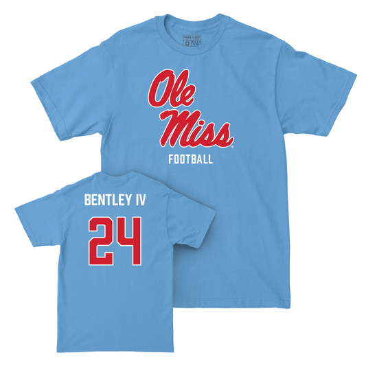 Ole Miss Football Powder Blue Sideline Tee  - Ulysses Bentley IV