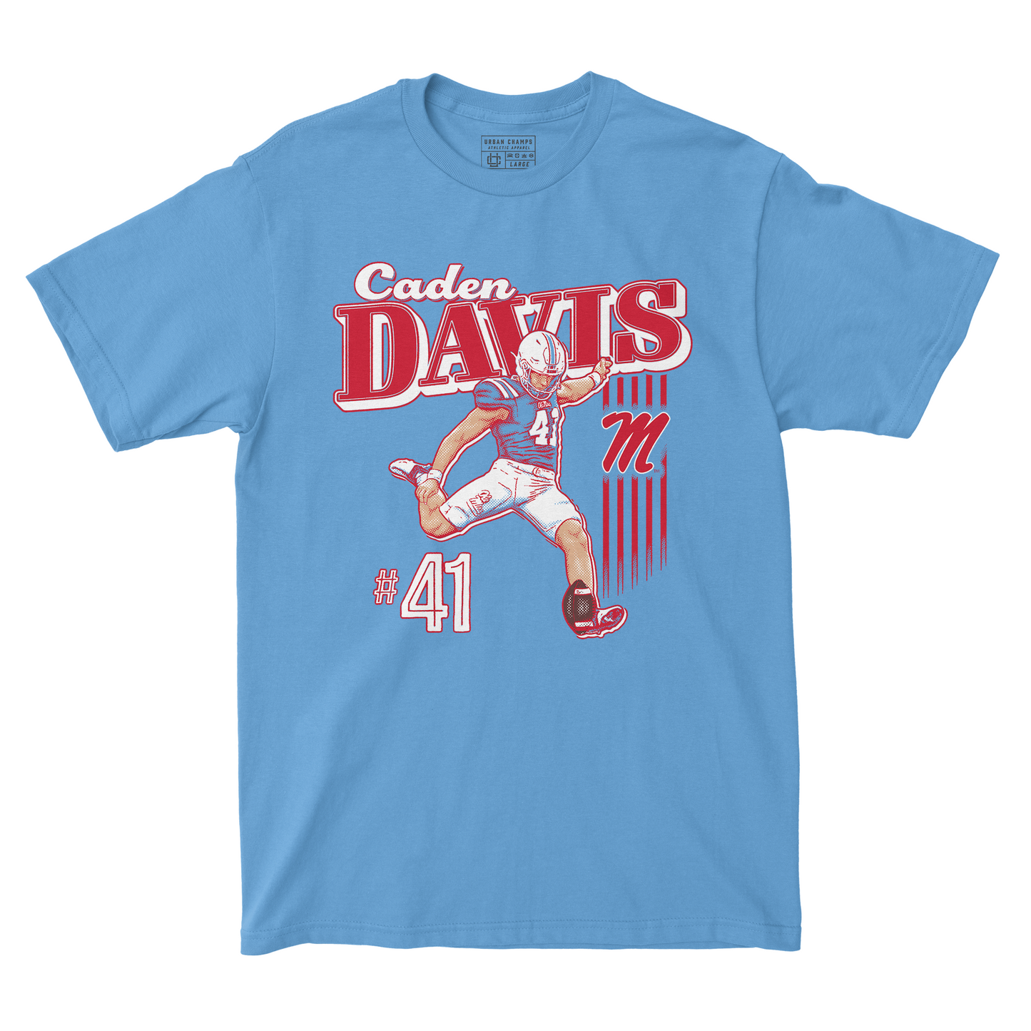 EXCLUSIVE RELEASE: Caden Davis Illustrated Light Blue Tee