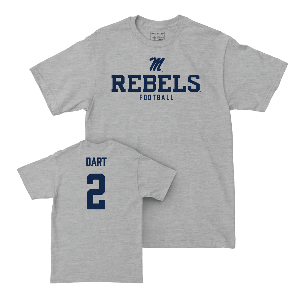 Ole Miss Football Sport Grey Classic Tee  - Jaxson Dart