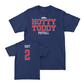 Ole Miss Football Navy Hotty Toddy Tee  - Jaxson Dart