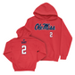 Ole Miss Football Red Wordmark Hoodie  - Jaxson Dart