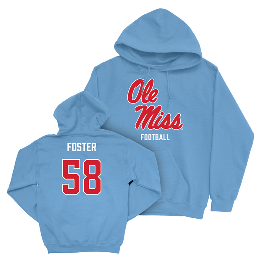 Ole Miss Football Powder Blue Sideline Hoodie  - Jude Foster