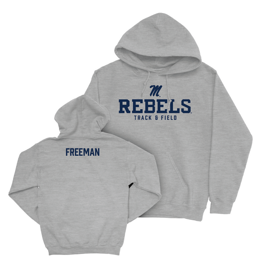 Ole Miss Women's Track & Field Sport Grey Classic Hoodie  - Emma Freeman