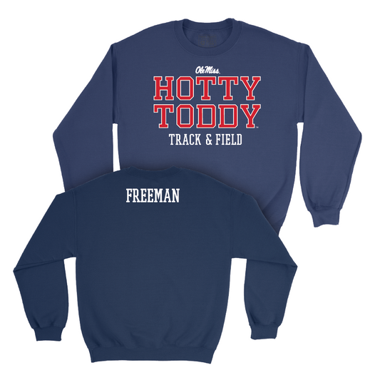 Ole Miss Women's Track & Field Navy Hotty Toddy Crew  - Emma Freeman