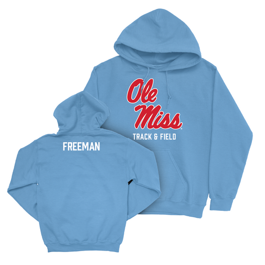 Ole Miss Women's Track & Field Powder Blue Sideline Hoodie  - Emma Freeman