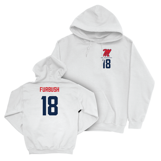 Ole Miss Softball White Logo Hoodie  - Aynslie Furbush