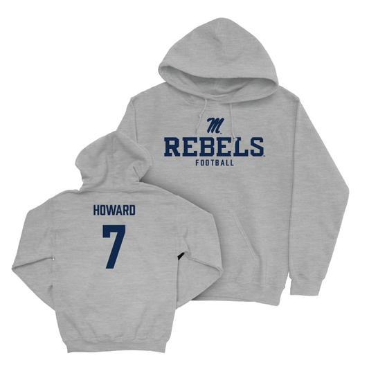 Ole Miss Football Sport Grey Classic Hoodie  - Walker Howard