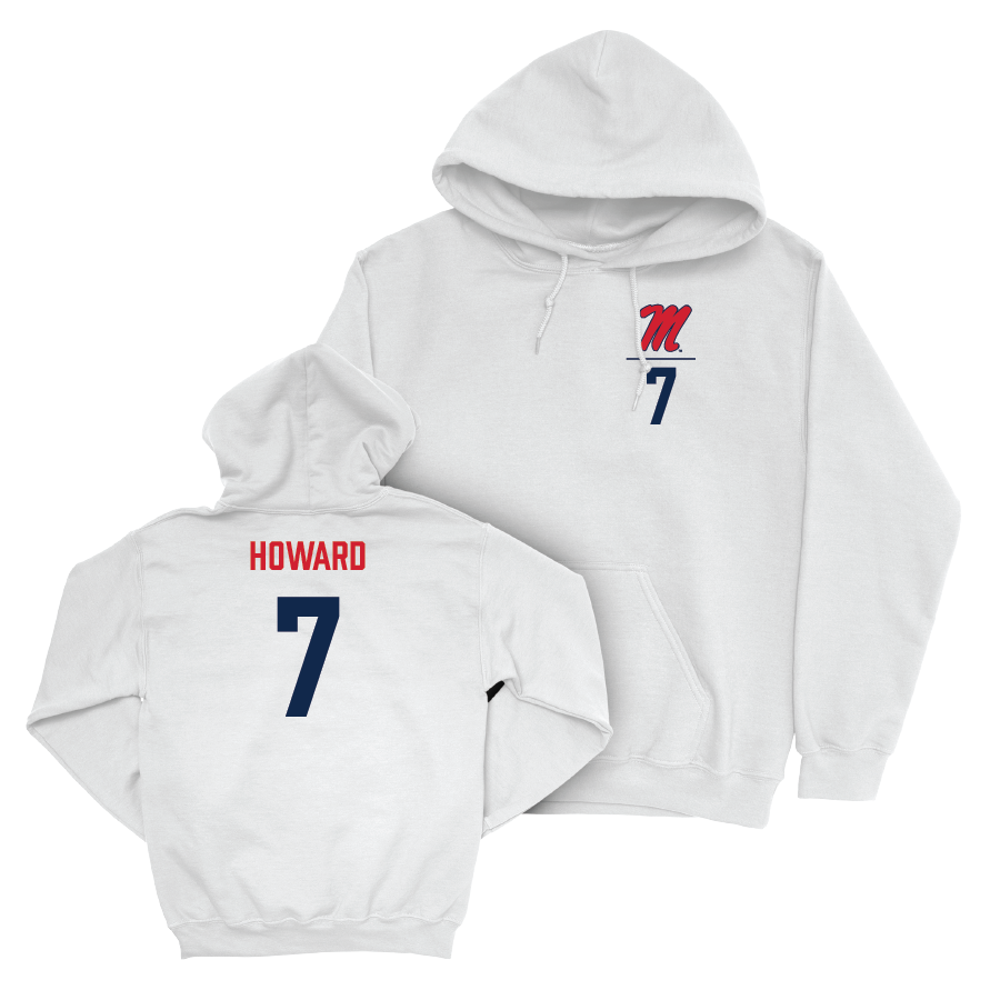 Ole Miss Football White Logo Hoodie  - Walker Howard