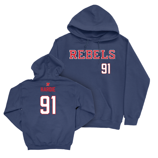 Ole Miss Football Navy Rebels Hoodie  - Chris Hardie