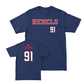 Ole Miss Football Navy Rebels Tee  - Chris Hardie