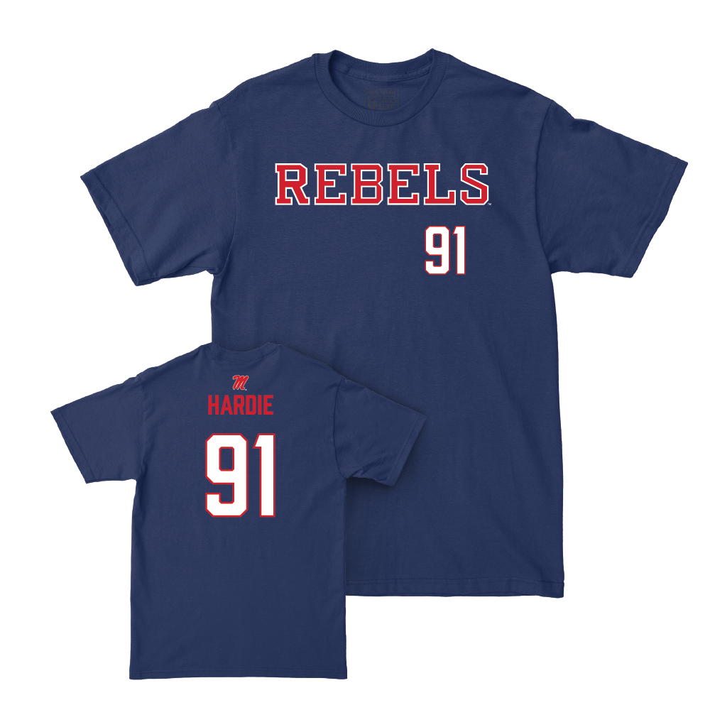 Ole Miss Football Navy Rebels Tee  - Chris Hardie