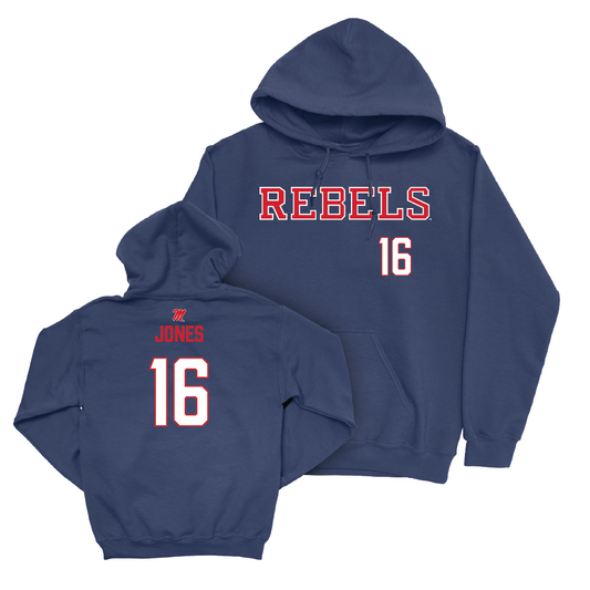 Ole Miss Baseball Navy Rebels Hoodie - Brayden Jones