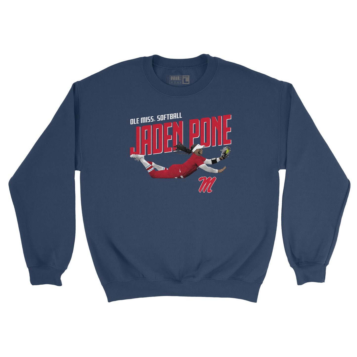 EXCLUSIVE RELEASE: Jaden Pone Illustrated Navy Crew