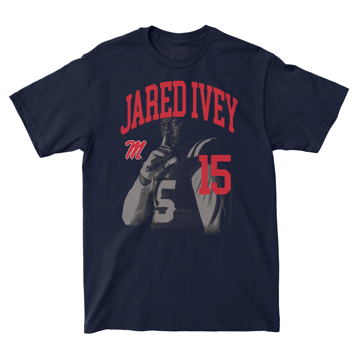 EXCLUSIVE RELEASE: Jared Ivey Portrait Navy Tee