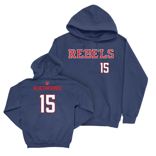 Ole Miss Softball Navy Rebels Hoodie  - Makenna Kliethermes