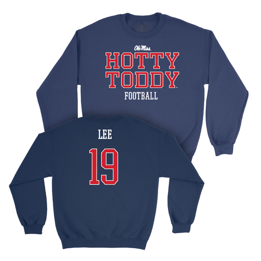 Ole Miss Football Navy Hotty Toddy Crew  - Cayden Lee