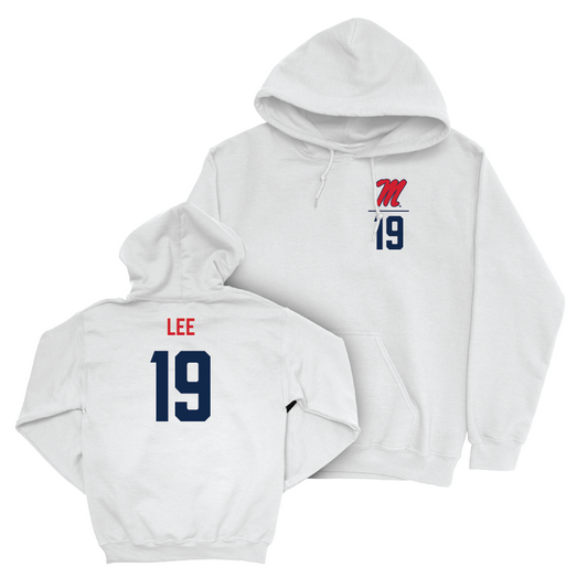 Ole Miss Football White Logo Hoodie  - Cayden Lee