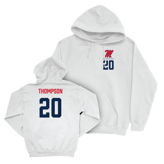 Ole Miss Women's Basketball White Logo Hoodie - Ayanna Thompson Small