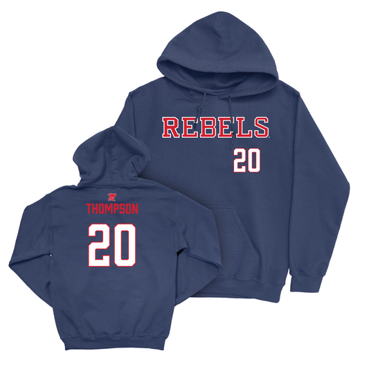 Ole Miss Women's Basketball Navy Rebels Hoodie - Ayanna Thompson Small