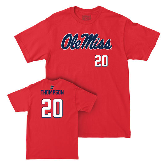 Ole Miss Women's Basketball Red Wordmark Tee - Ayanna Thompson Small