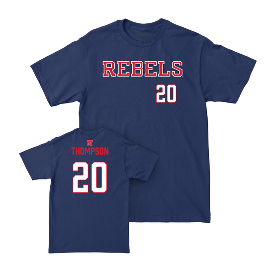 Ole Miss Women's Basketball Navy Rebels Tee - Ayanna Thompson Small