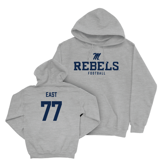 Ole Miss Football Sport Grey Classic Hoodie - Cam East Small