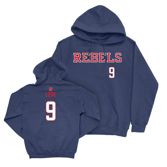 Ole Miss Baseball Navy Rebels Hoodie - Ethan Lege Small