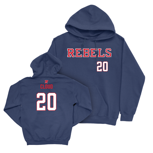 Ole Miss Women's Soccer Navy Rebels Hoodie - Hailey Cloud Small