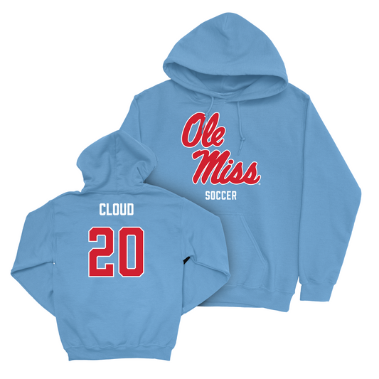 Ole Miss Women's Soccer Powder Blue Sideline Hoodie - Hailey Cloud Small