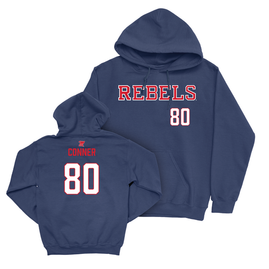 Ole Miss Football Navy Rebels Hoodie - Jayvontay Conner Small