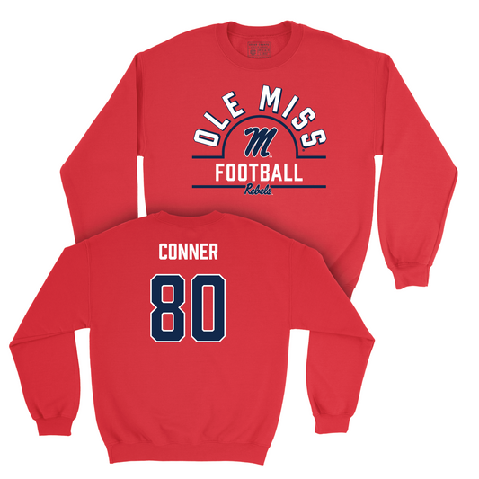 Ole Miss Football Red Arch Crew - Jayvontay Conner Small