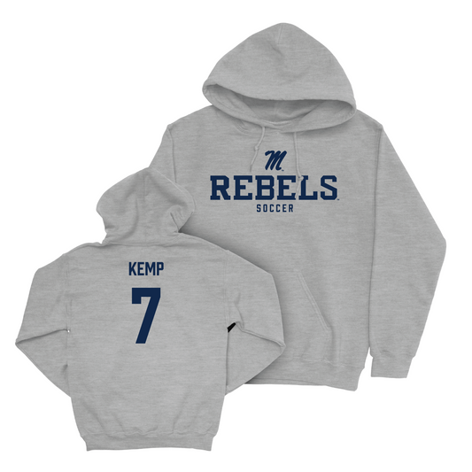 Ole Miss Women's Soccer Sport Grey Classic Hoodie - Jenna Kemp Small