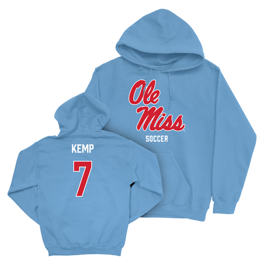 Ole Miss Women's Soccer Powder Blue Sideline Hoodie - Jenna Kemp Small