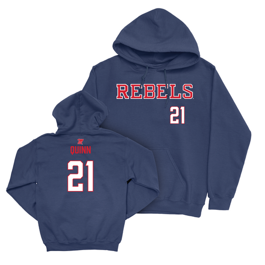 Ole Miss Baseball Navy Rebels Hoodie - JT Quinn Small