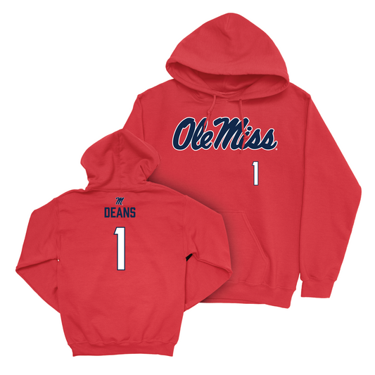 Ole Miss Women's Basketball Red Wordmark Hoodie - Kirsten Deans Small