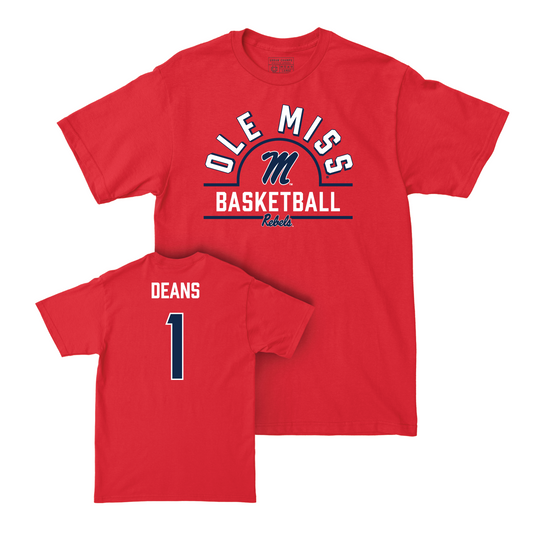 Ole Miss Women's Basketball Red Arch Tee - Kirsten Deans Small